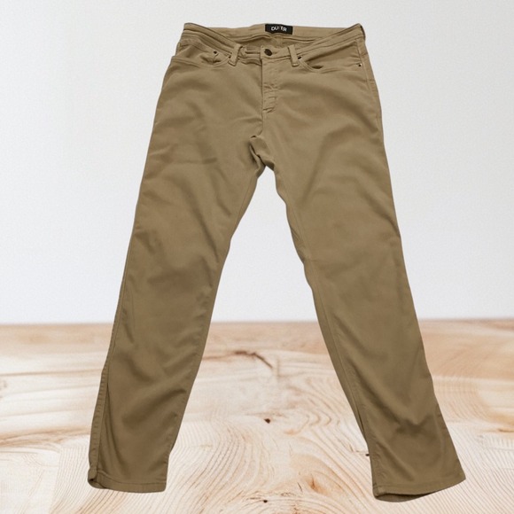 DUER Other - DUER DU/ER Men's 34x30 Brown Khaki N2X Relaxed Taper No Sweat Stretch Pants